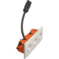 Hochköpper 76331 D 11.6613/673.02 SI WN30 LD triple socket SCHUKO