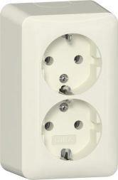 Gira 478013 2f AP RW socket SCHUKO