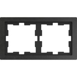 MERTEN MEG4020-6547 Stone frame D-Life 2-way slate ground