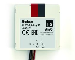 Theben 4800402 LUXORliving T2 2-channel button interface