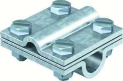 OBO Bettermann 252/DIN 8-10xRd16 tvz cross connector with intermediate plate, 5312345