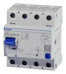 Doepke DFS4040-4/0.30-BSKMI residual current circuit breaker 4p 40A 0.30A type B SK, 09136892