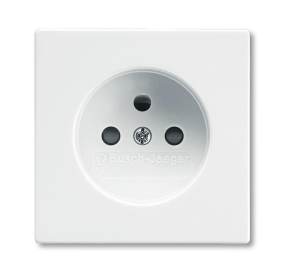 Busch-Jaeger 2399 UCKS-84 socket cover, with raised touch protection studio white