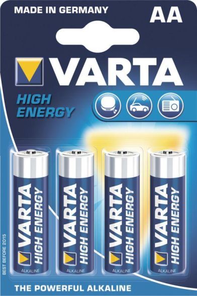 Varta 04906121354 High Energy AA 4-pack