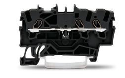 Wago 2001-1305 TOPJOB S black 1.5qmm 3 conductor feed-through terminal
