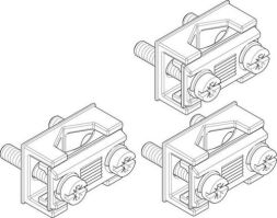 ABN for NH00 6-70qmm CU-u.ALU-Ltr (PK=3pcs.) contact prism (XASKP03)