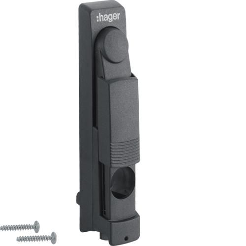 Hager MES-SHV 160x35 prepared for round cylinder 22mm swivel lever handle