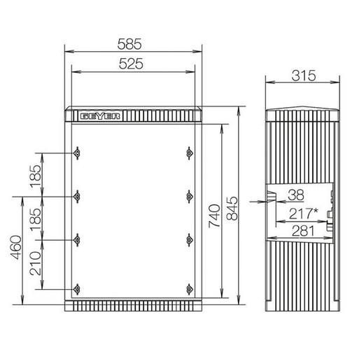 ABN SL080P KVS with mounting plate
