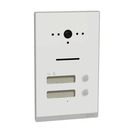 Ritto RGE2015210 Listo Twinbus IP 2 buttons silver white UP video door station