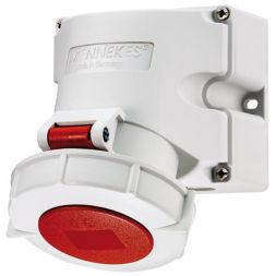 Mennekes 9372 32A4p6h400V IP67 wall socket