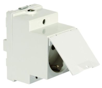 Pollmann 06334782 6334752 1-way grey with cover distributor built-in socket