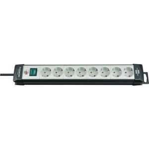 Brennenstuhl 1951580101 Premium-Line 8-way black/light grey power strip