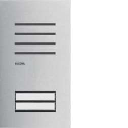 Elcom REQ002Y Door station front panel audio 2 buttons 2D stainless steel ONE