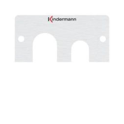 Kindermann 7444000444 with cable passage blind panel half