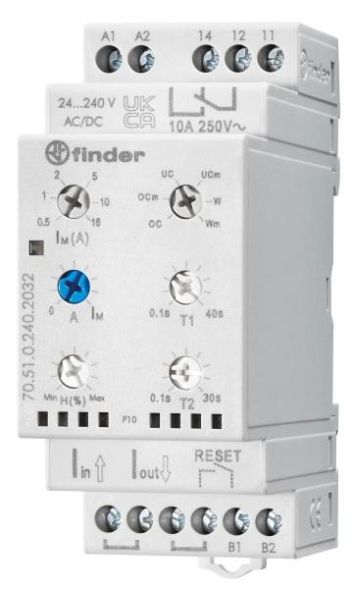 Finder 70.51.0.240.2032 Universal 1 changeover 10 A current monitoring relay