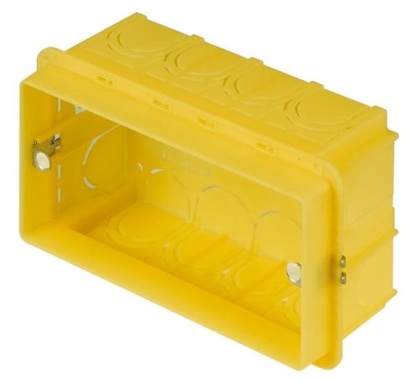 Bticino 504E flush-mounted box for 4 modules, (yellow)