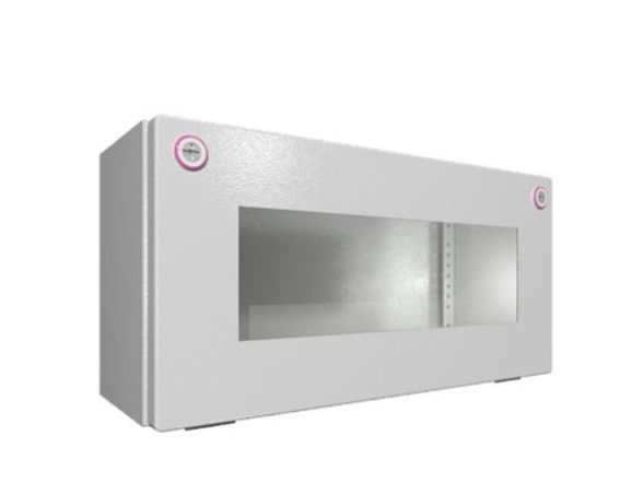 RITTAL 1610000 KX sheet steel viewing window 400x200x155mm bus housing