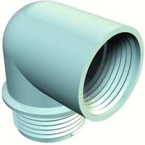 OBO Bettermann 107 W PG16 PA angle connector, 2029944