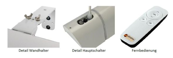 VITRAMO VC-EH2000W infrared heater 2000W white