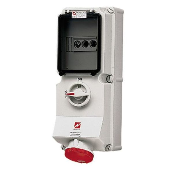 Mennekes 6066A DUO 63A 5-pole 6h 400V IP44 wall socket