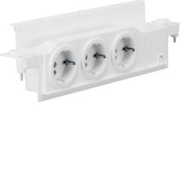 Hager VZ00UP flush-mounted socket 3-way
