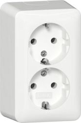 Gira 478014 2f AP RW socket SCHUKO