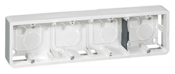 Legrand 080284 surface-mounted housing MOSAIC 4x2mod horiz. ws, (white)