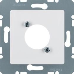 Berker 141209 Central plate for XLR circular connectorsD-series polar white, glossy Central plate