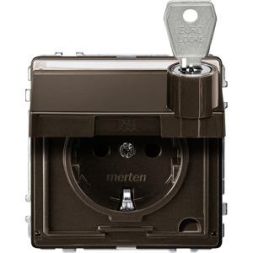MERTEN MEG2316-7215 SCHUKO socket dark Brazil AQUADESIGN