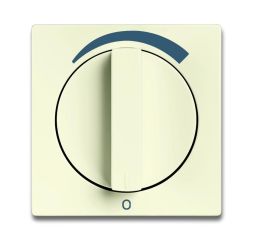 Busch-Jaeger 1740 DR/03-82 central plate, with rotary handle, with imprint ivory white