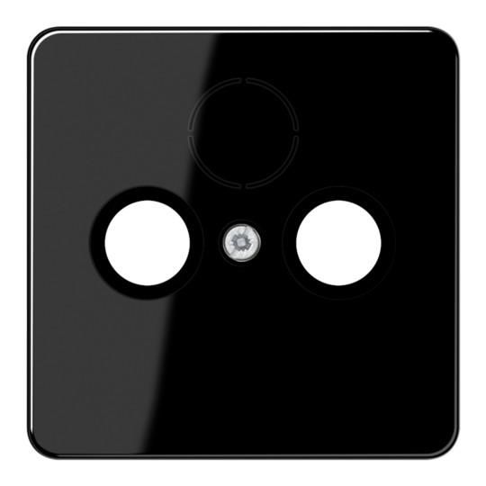 Jung CD561SATSW cover for universal satellite/BK sockets, thermoplastic, CD series, black