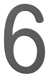 CMD 6 anthracite small house number
