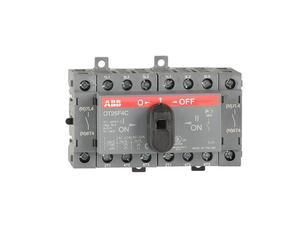 ABB Stotz-Kontakt OT25F4C, load changeover switch 4-pole 25A with black T-handle I-0-II, 1SCA104877R1001