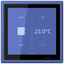 Jung LC459D1S206 LS Touch KNX room controller, outer blue 31
