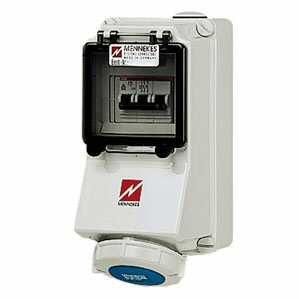 Mennekes 7143 wall socket 16A 3-pole 6h 230V IP67