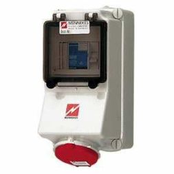 Mennekes 7313 wall socket 32A 5-pin 6h 400V IP44