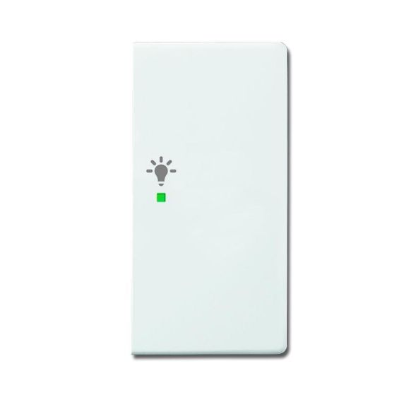 Busch-Jaeger 6231-22-84 rocker switch, 2-way right, with symbol &amp;#039;light&amp;#039; studio white