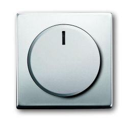 Busch-Jaeger 6540-866-102 central plate, with rotary knob, fixing nut and glow lamp stainless steel
