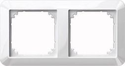 MERTEN 389219 frame 2-way polar white glossy 1-M