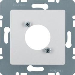 Berker 14121404 Central plate for XLR circular connectorsD-series alu, matt Central plate system