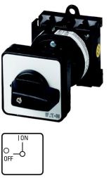 Eaton T3-2-10/Z ON-OFF switch, 3-pole + N, 32 A, 90 °, intermediate installation, 017675