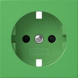 Gira 4921107 SCHUKO socket SH SV Sys 55 green cover