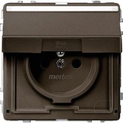 MERTEN MEG2612-7215 socket dark Brazil AQUADESIGN