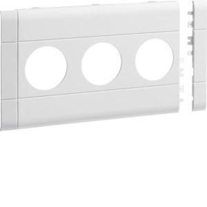 TEHALIT GB120309010 Modular panel 3-way socket BR 120mm pure white