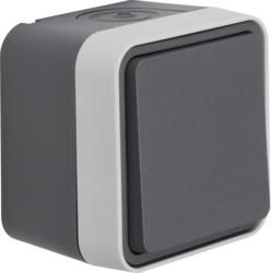 Berker 50453525 button closer with rocker AP Berker W.1 grey matt