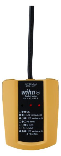 Wiha 45220 SB25561 socket tester 230V AC CAT II
