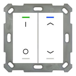MDT BE-TAL5502.D1 KNX push button sensor Light 55 | 2-way, IO, arrows | pure white glossy