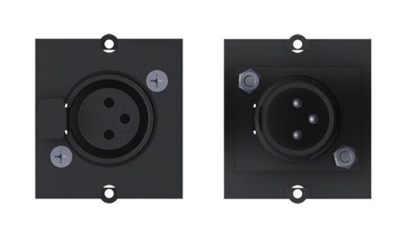 Bachmann 917.096 frame XLR 3-pin socket