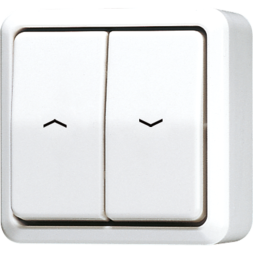 Jung 609VAWW blind rocker switch, 1-pole (1 drive) 250 V ~, AP 600, alpine white
