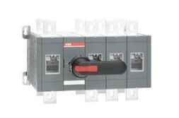 ABB Stotz-Kontakt OT630E13CP, load changeover switch 4-pole 630A with handle and shaft open switching I-0-II, 1SCA022785R9070